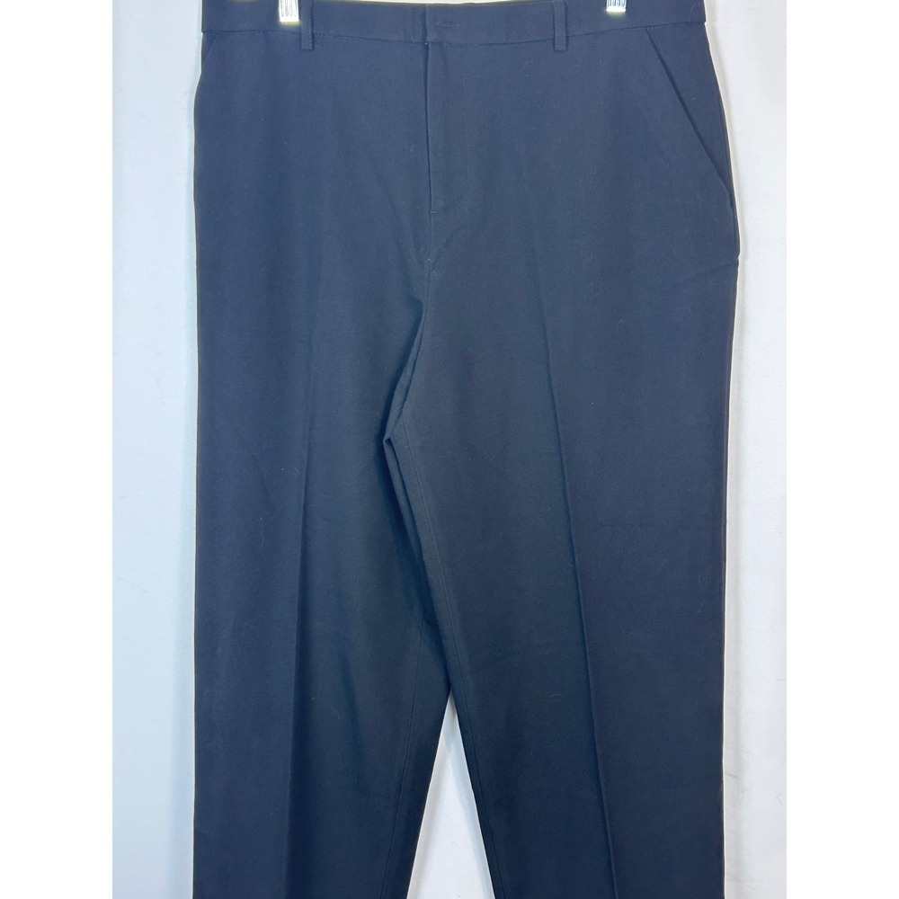 Dialogue Essentials Womens Black Straight Leg Dress Pants Size 16 Wool Mix - Picture 3 of 7